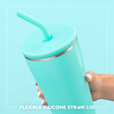 Fanzone Maroon + Yellow Straw Tumbler (32oz)