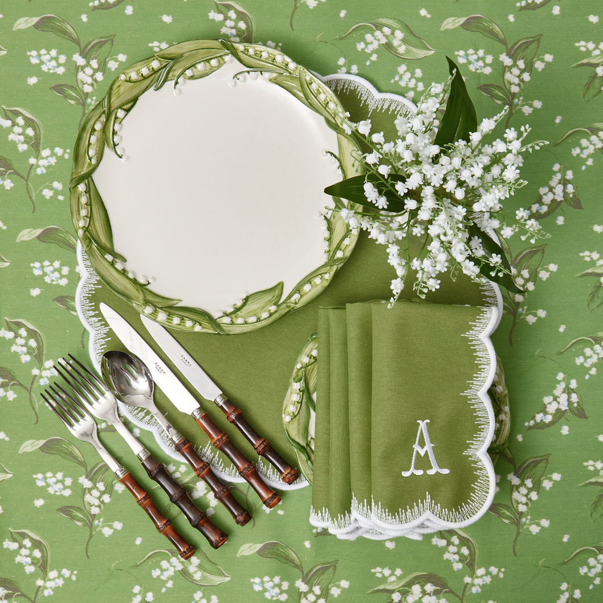 Lily of the Valley Dinner Plates (Set of 4)