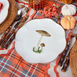 Scalloped Mushroom Dinner & Starter Plates (Set of 8)