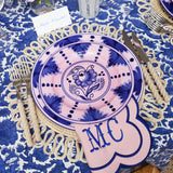 Kamari Pink & Blue Dinner & Starter Plates (Set of 8)