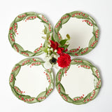 Red Berry Starter Plates (Set of 4)