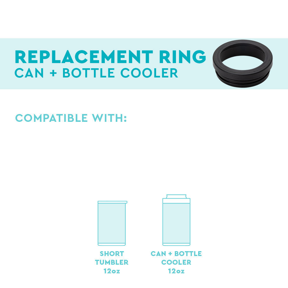 Black Replacement Ring (12oz Can + Bottle Cooler)