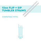 Replacement Straws 2-Pack (12oz Flip + Sip Tumbler)