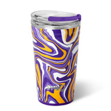 Vaso para fiesta morado y amarillo Fanzone (24 oz)