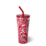 Fanzone Crimson Straw Tumbler (32oz)