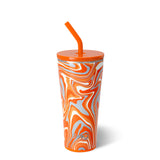 Fanzone Orange Straw Tumbler (32oz)