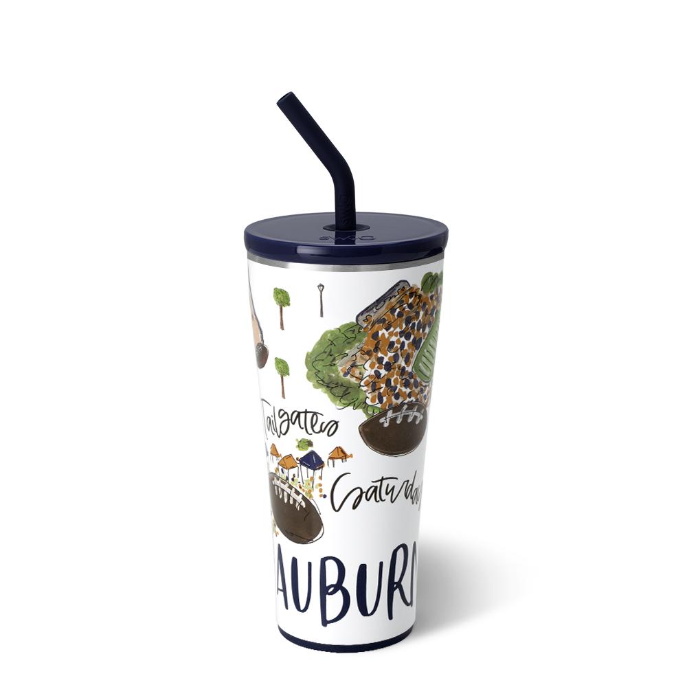 Saturdays in Auburn Straw Tumbler (32oz)