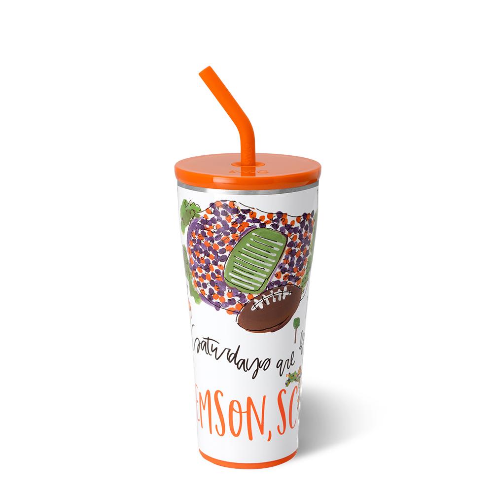 Saturdays in Clemson Straw Tumbler (32oz)