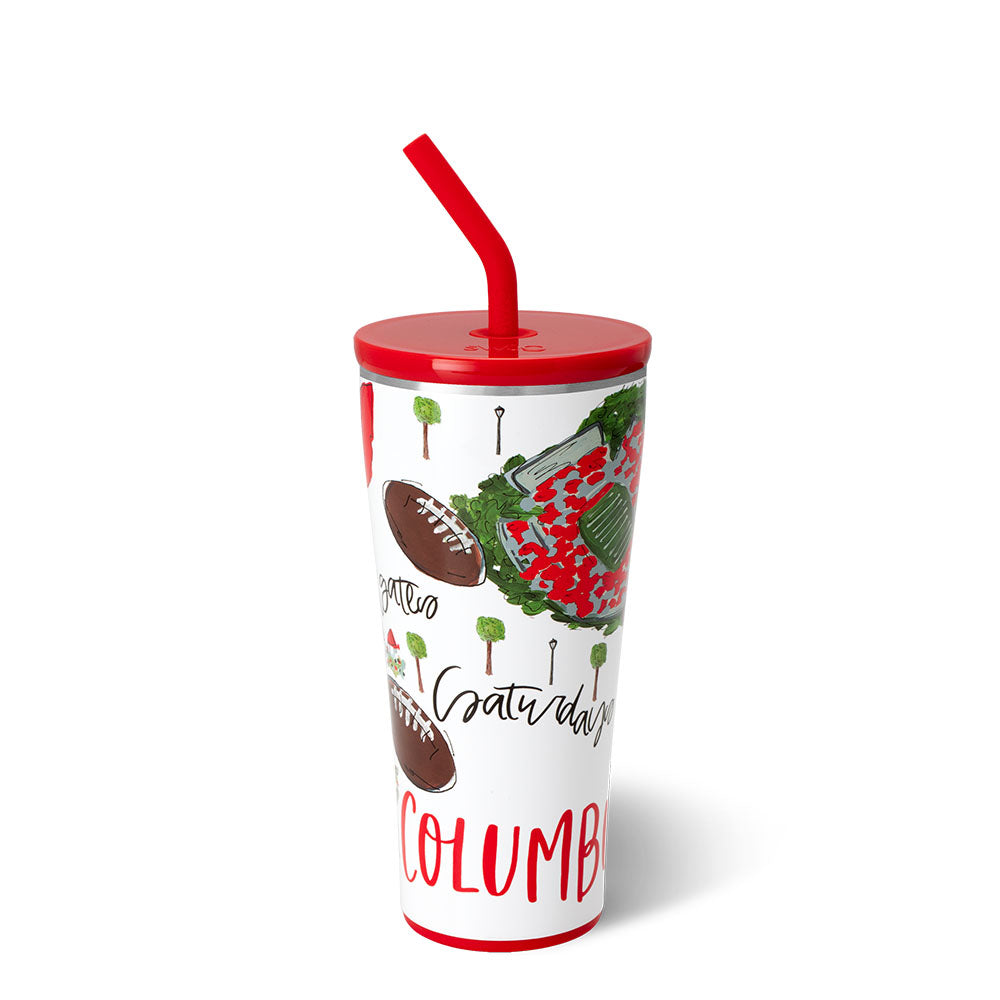 Saturdays in Columbus Straw Tumbler (32oz)