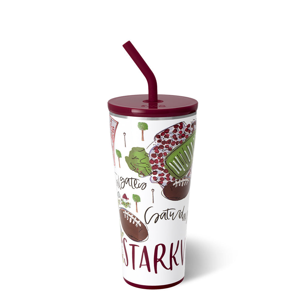 Saturdays in Starkville Straw Tumbler (32oz)