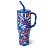 Taza gigante Fanzone Royal + Orange (40 oz)