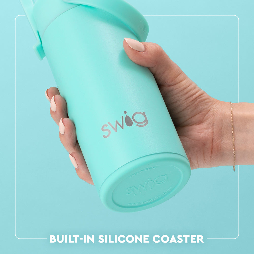 Black Flip + Sip Slim Tumbler (12oz)