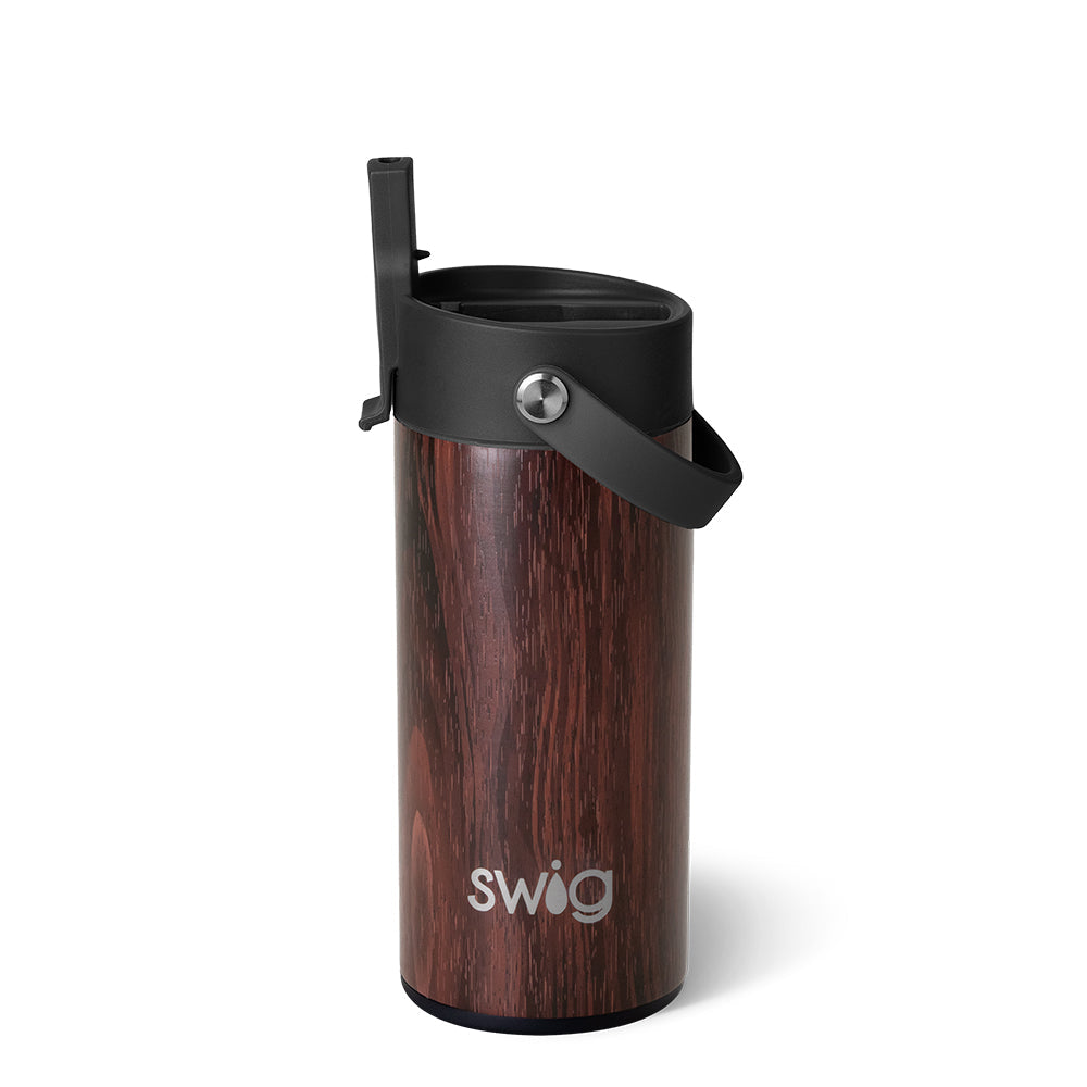 Bourbon Barrel Flip + Sip Slim Tumbler (12oz)