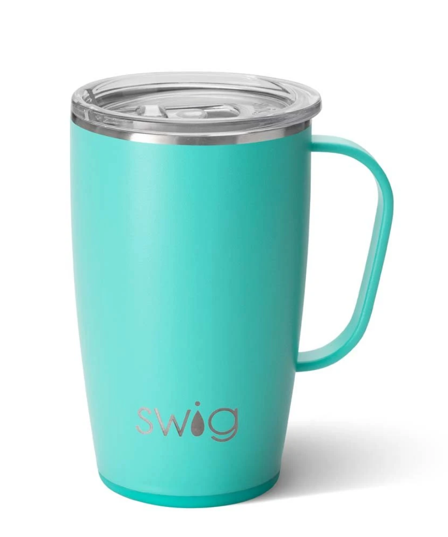 SWIG COFFEE MUG - MATTE AQUA