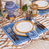 Geometric Bamboo Dinner Plate (Set of 4)