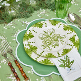 Seville Green Gardênia Dinner Plates (Set of 4)