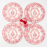 Pink Melograno Dinner & Starter Plates (Set of 8)