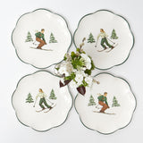 Heidi & Hans Skier Dinner Plate  (Set of 4)