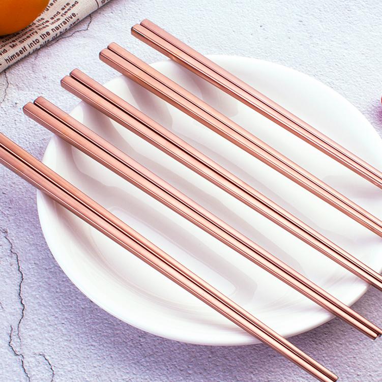 Annie Rose Gold Chopsticks - Set of 4