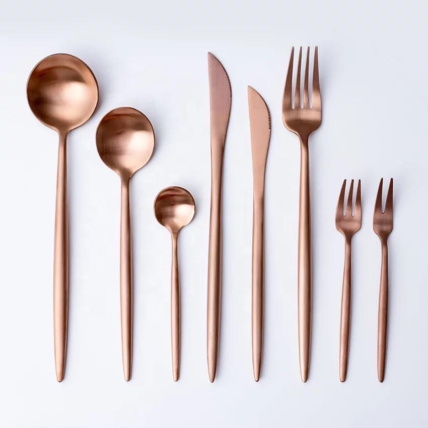 Annie Rose Gold Dessert Flatware