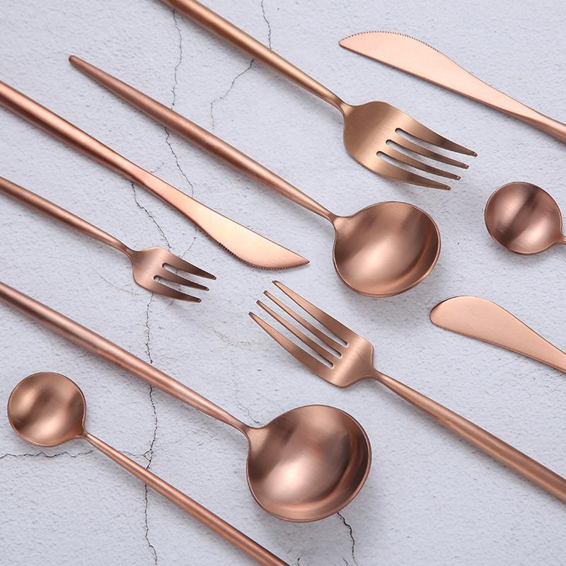 Annie Rose Gold Flatware 6 pc Set