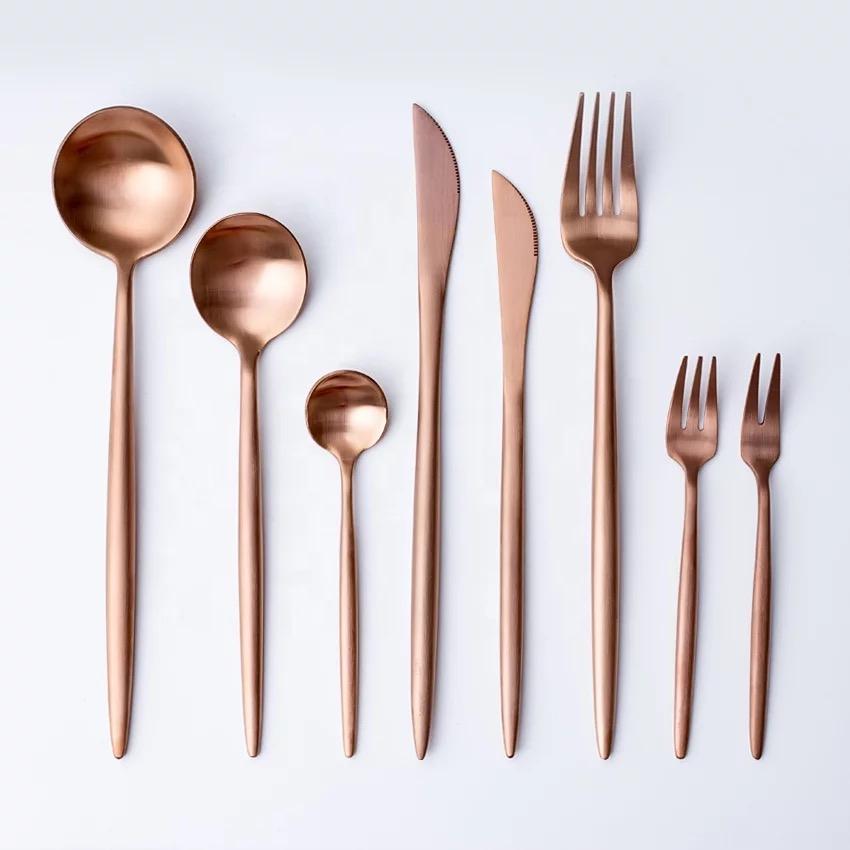 Annie Rose Gold Flatware 6 pc Set