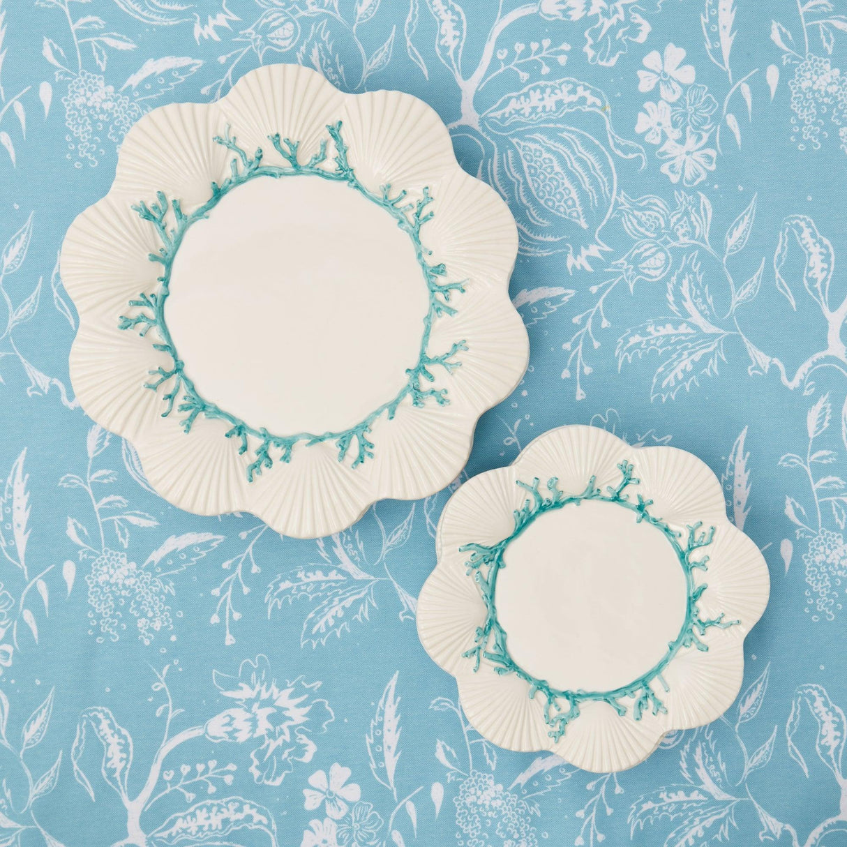 Blue Coral Starter Plates (Set of 4)