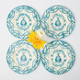 Blue Melograno Dinner & Starter Plates (Set of 8)