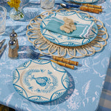 Blue Melograno Dinner & Starter Plates (Set of 8)