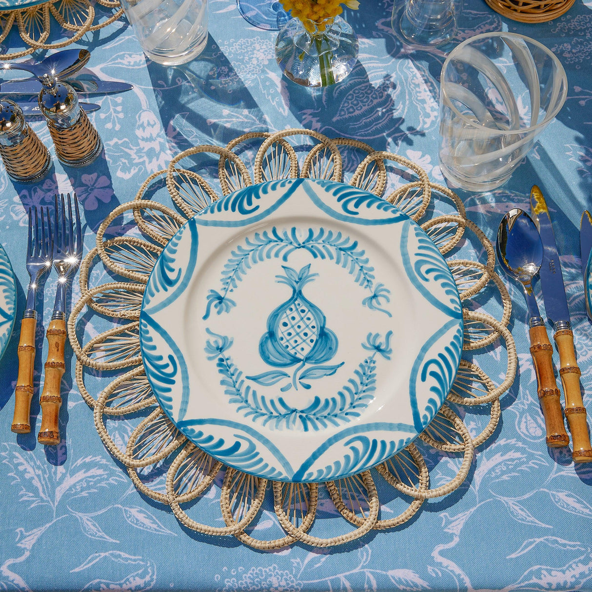 Blue Melograno Dinner Plates (Set of 4)