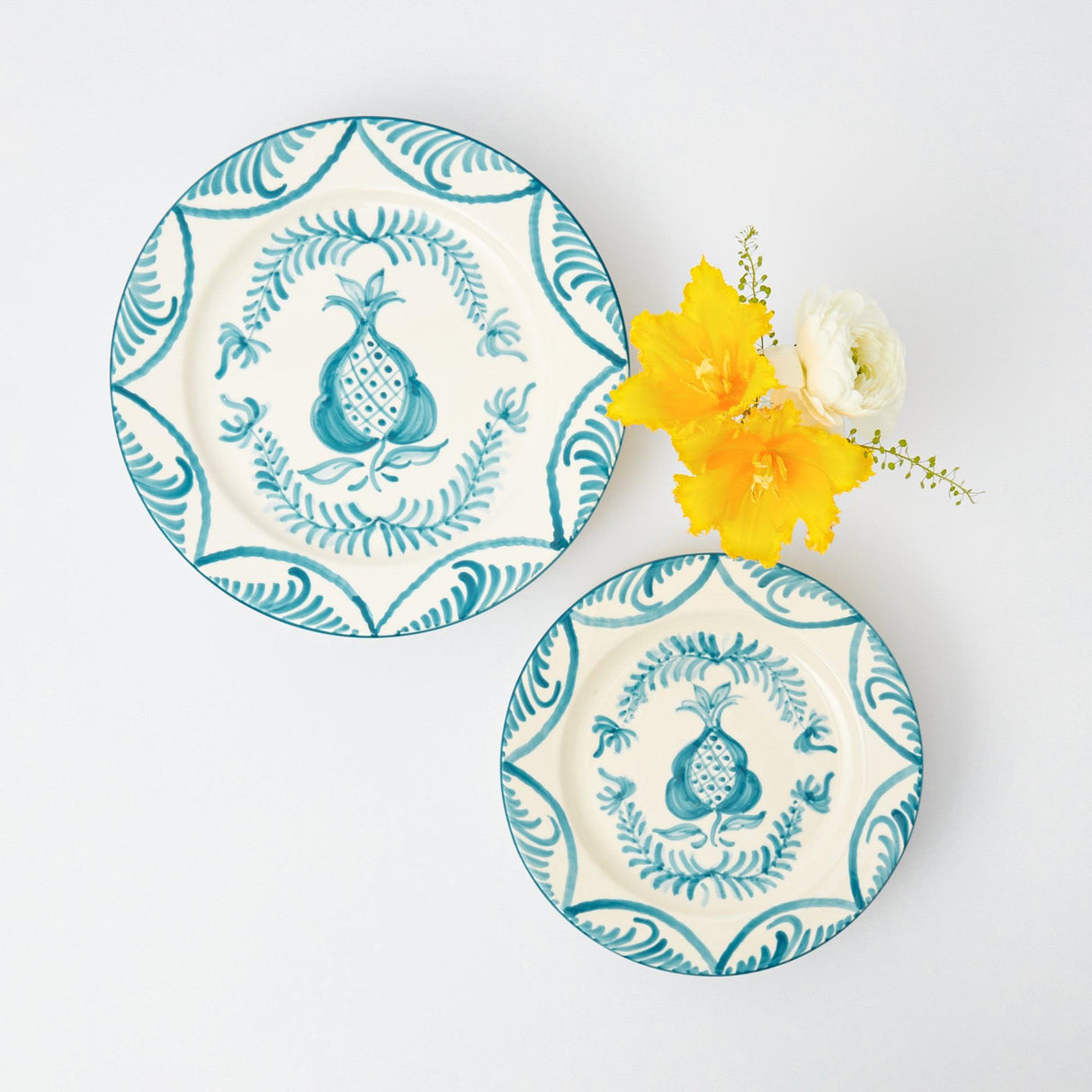 Blue Melograno Starter Plates (Set of 4)