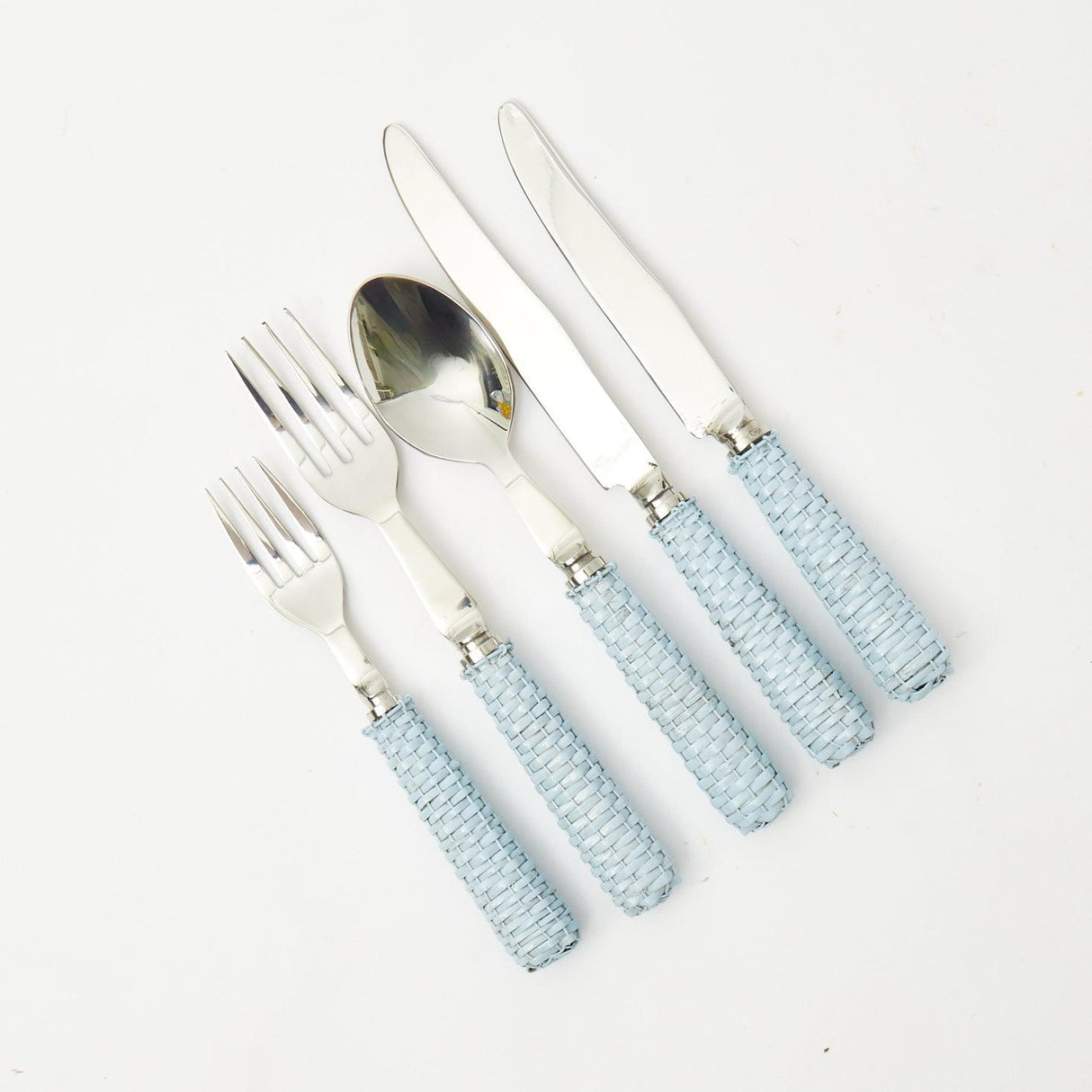 Blue Rattan Cutlery (5 Piece)