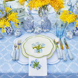 Blue Tulip Dinner & Starter Plates (Set of 8)