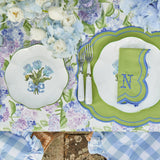 Blue Tulip Dinner & Starter Plates (Set of 8)