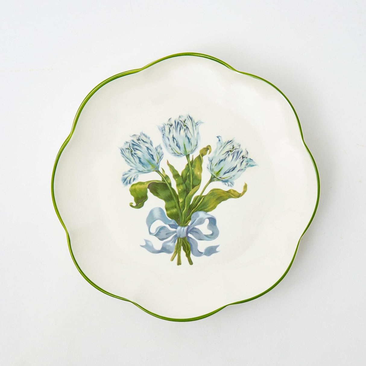 Blue Tulip Dinner Plates (Set of 4)