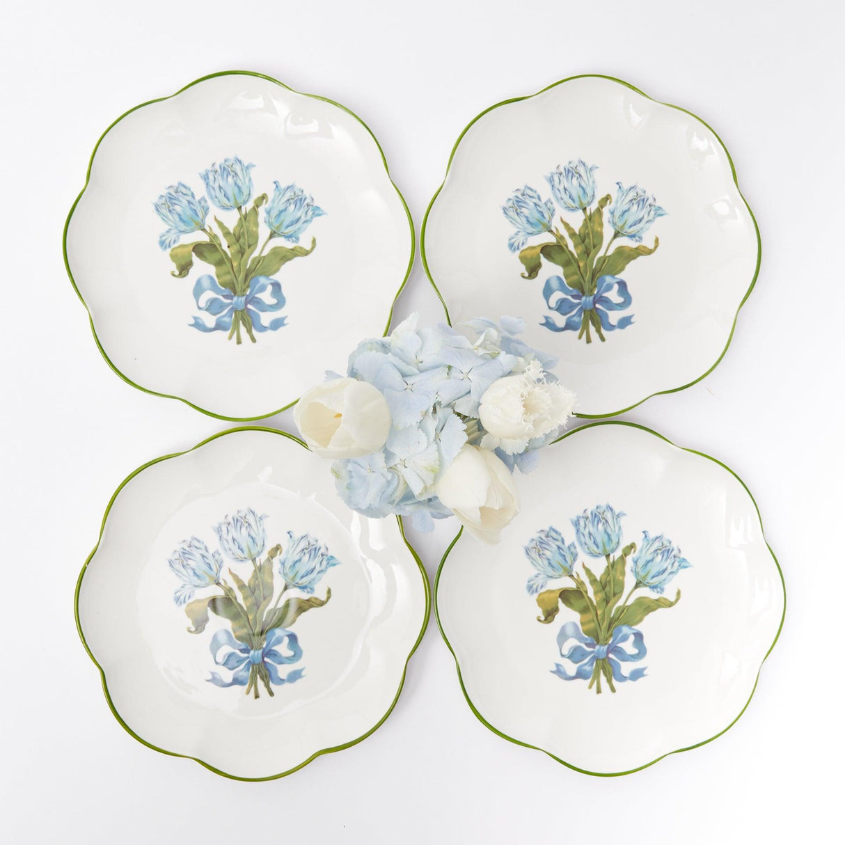 Blue Tulip Starter Plates (Set of 4)