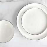 Cameron Black Rim Dinnerware