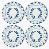 Elizabeth Blue Garland Dinner Plates (Set of 4)