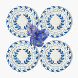 Elizabeth Blue Garland Starter Plates (Set of 4)