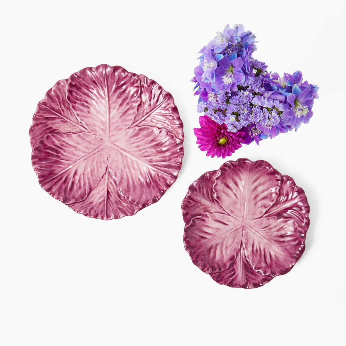 Serena Aubergine Cabbage Starter Plates (Set of 4)