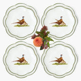 Scalloped Pheasant Dinner & Starter Plates (Set of 8)