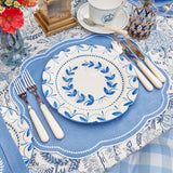 Elizabeth Blue Garland Dinner & Starter Plates (Set of 8)