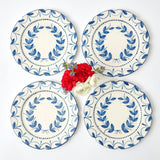 Elizabeth Blue Garland Dinner Plates (Set of 4)