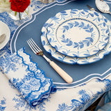 Elizabeth Blue Garland Starter Plates (Set of 4)