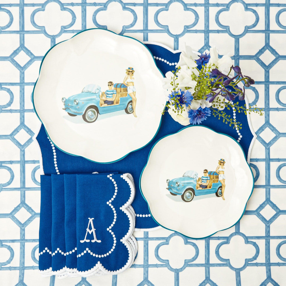 Fiat Jolly Dinner & Starter Plates (Set of 8)