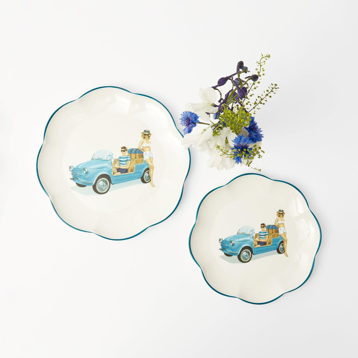 Fiat Jolly Dinner & Starter Plates (Set of 8)