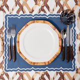 Geometric Bamboo Dinner Plate (Set of 4)