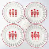 White Lace Nutcracker Dinner Plates (Set of 4)