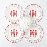 White Lace Nutcracker Starter Plates (Set of 4)