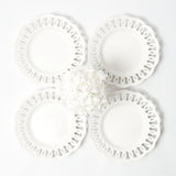 White Lace Starter Plates (Set of 4)